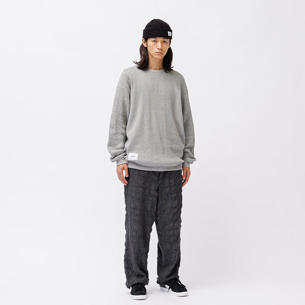 【WTAPS|ダブルタップス】WAFFLE / LS / COTTON /ワッフル/LS/コットン(ASH GRAY)