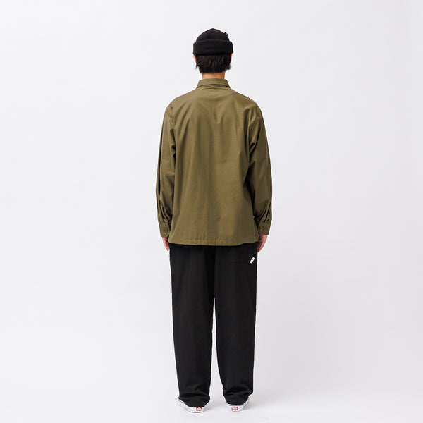 CBW / LS / COTTON. SATIN (OLIVE DRAB)