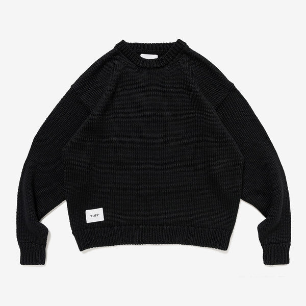 【WTAPS|ダブルタップス】INGREDIENT / SWEATER / POLY/ イングレディエント / セーター / ポリ(BLACK)