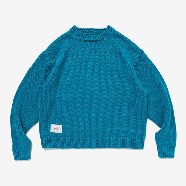 【WTAPS|ダブルタップス】INGREDIENT / SWEATER / POLY/ イングレディエント / セーター / ポリ(BLUE)