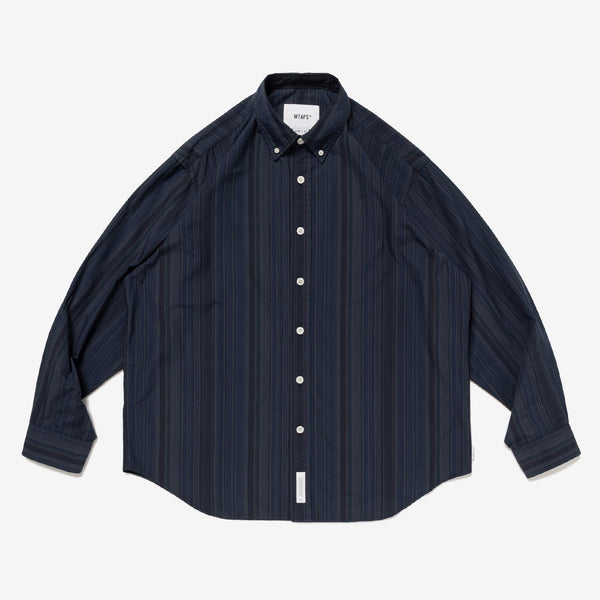 【WTAPS|ダブルタップス】BD 05 / LS / COTTON. BROADCLOTH. TEXTILE. RF /BD 05 / LS / コットン.ブロードクロス.テキスタイル. RF (BLACK)