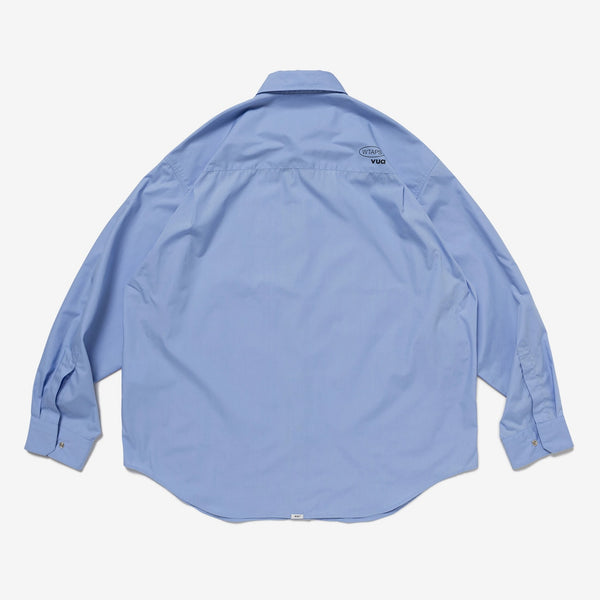 【WTAPS|ダブルタップス】REPO 01 / LS / CTPL. BROADCLOTH (BLUE,BLACK)