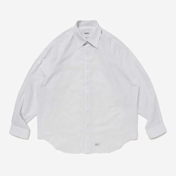【WTAPS|ダブルタップス】REPO 02 / LS / COTTON. BROADCLOTH. TEXTILE (WHITE)