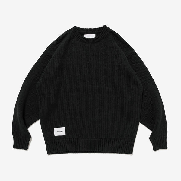 【WTAPS|ダブルタップス】CREW NECK AFA/SWEATER / ALPL/クルーネック AFA/セーター/ALPL(BLACK)
