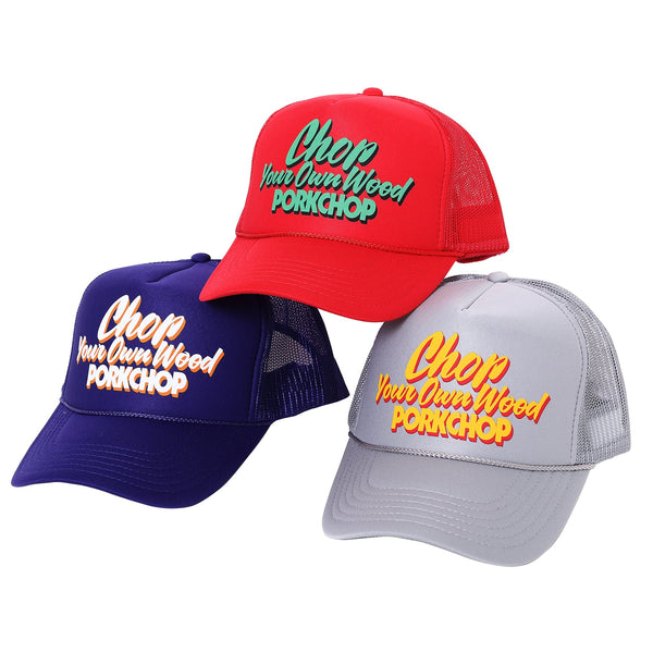 【PORKCHOP GARAGE SUPPLY|ポークチョップ ガレージ サプライ】CHOP YOUR OWN WOOD CAP(RED)