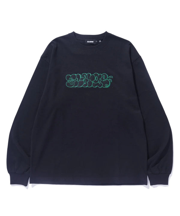 XL GRAFFITI L/S TEE/XLグラフィティロングスリーブティー(BLACK)