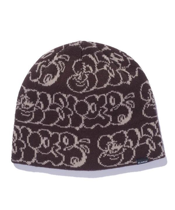 XL GRAFFITI KNIT CAP/XLグラフィティニットキャップ(BROWN)