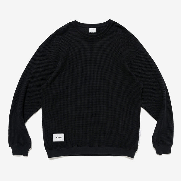 WAFFLE / LS / COTTON /ワッフル/LS/コットン(BLACK)