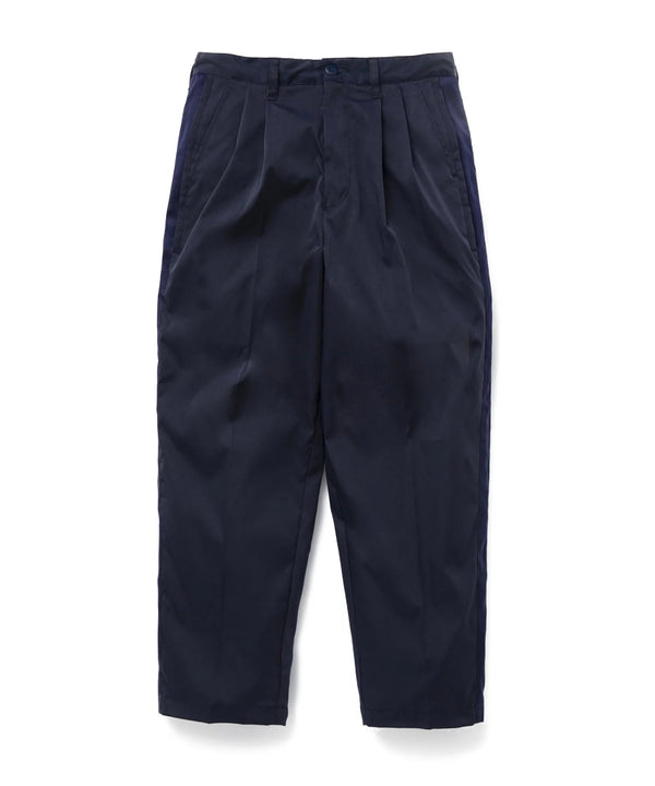 10L SIDE STRIPE WIDE PANTS "WYLER"/10L サイド ストライプ ワイド パンツ ウェイラー(NAVY) - STREAM10L SIDE STRIPE WIDE PANTS "WYLER"/10L サイド ストライプ ワイド パンツ ウェイラー(NAVY)STREAM2(M)