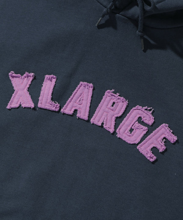 【X-LARGE|エクストララージ】ARCH LOGO PULLOVER HOODED SWEATSHIRT/アーチロゴプルオーバーフーデッドスウェットシャツ(BROWN , NAVY)