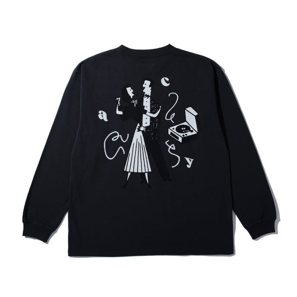 【ACY|エーシー】JOY L/S TEE/JOY LS Tシャツ(L.BLACK)