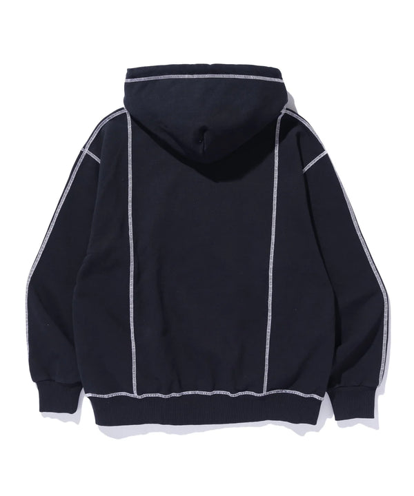 【X-LARGE|エクストララージ】OVAL LOGO PULLOVER HOODED SWEATSHIRT/オーバルロゴプルオーバーフーデッドスウェットシャツ(NAVY , BLACK)