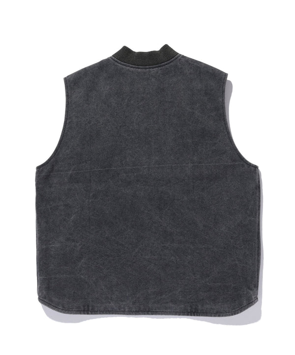 【X-LARGE|エクストララージ】PATCHED CANVAS VEST/パッチドキャンバスベスト(BEIGE , BLACK)