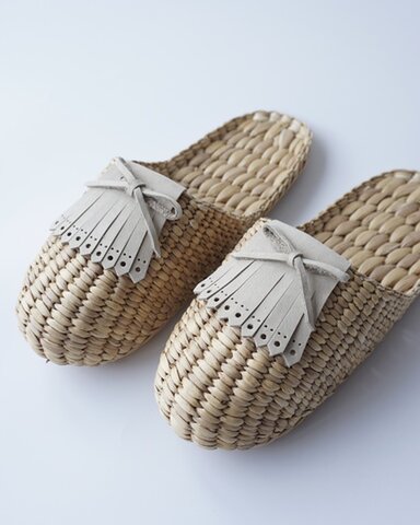 SLIPPER QUILT TONGUE|スリッパ キルトタン(SAND BEIGE)