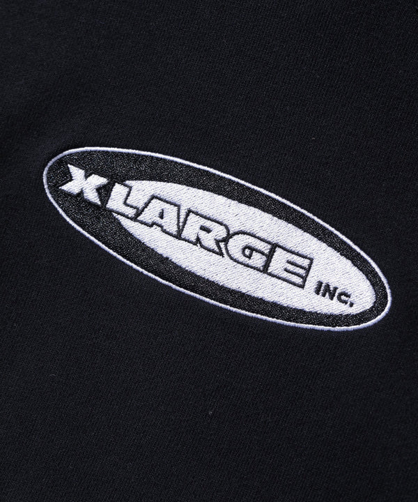 【X-LARGE|エクストララージ】OVAL LOGO PULLOVER HOODED SWEATSHIRT/オーバルロゴプルオーバーフーデッドスウェットシャツ(NAVY , BLACK)