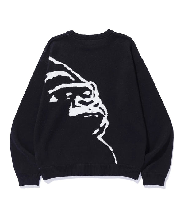【X-LARGE|エクストララージ】OG CREWNECK KNIT/OGクルーネックニット(BLACK)