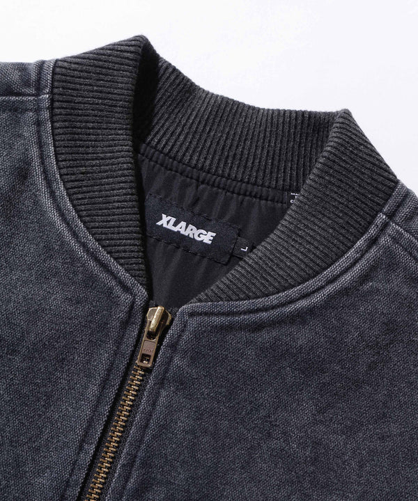 【X-LARGE|エクストララージ】PATCHED CANVAS VEST/パッチドキャンバスベスト(BEIGE , BLACK)