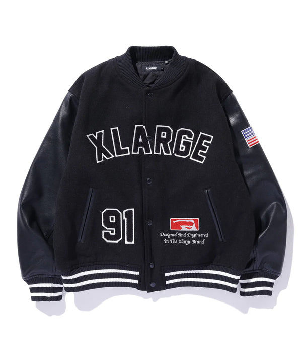 OG LOGO VARSITY JACKET/オージーロゴバーシティージャケット(BLACK)