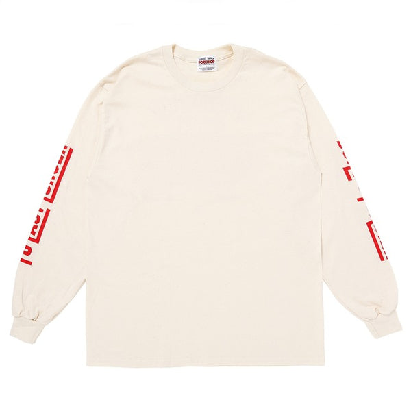 PORK BACK L/S TEE|ポークバック L/S TEE(NATURAL×RED)