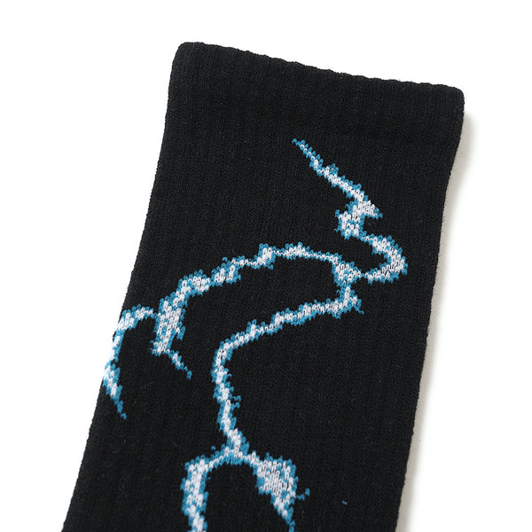 【CHALLENGER|チャレンジャー】THUNDER SOCKS/サンダーソックス(BLACK)