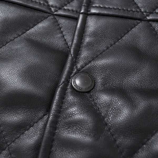 【CHALLENGER|チャレンジャー】QUILTING LEATHER JACKET/キルティングレザージャケット(GRAY,BLACK)