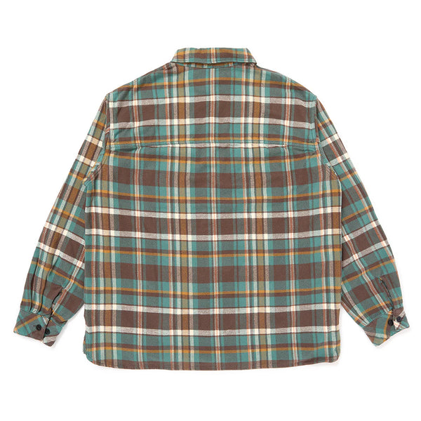 【CHALLENGER|チャレンジャー】PLAID FLANNEL SHIRT/プレイドフランネルシャツ(PURPLE,GREEN)