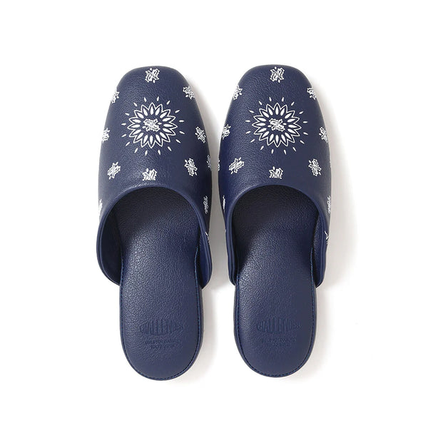 【CHALLENGER|チャレンジャー】BANDANA SLIPPERS/バンダナスリッパ(NAVY,BLACK)