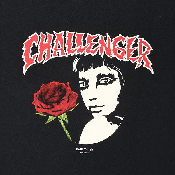 【CHALLENGER|チャレンジャー】ROSEGIRL TEE/ローズガールTEE(BLACK)