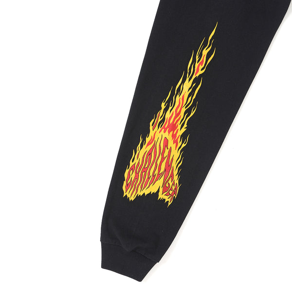 【CHALLENGER|チャレンジャー】SNAKING LOGO HOODIE /スネーキングロゴフーディー(BLACK)