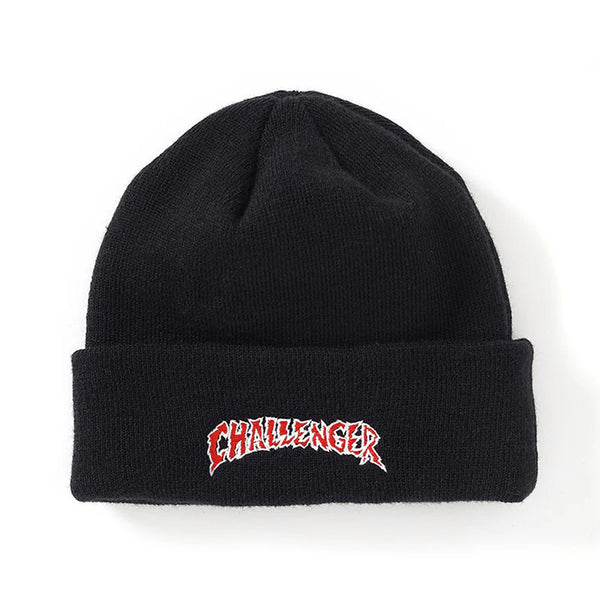 CRUSH LOGO KNIT CAP 
BLACK