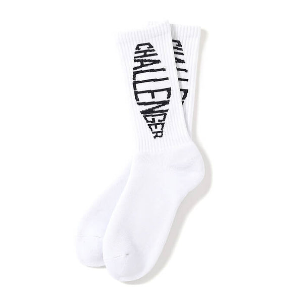 【CHALLENGER|チャレンジャー】FISH LOGO SOCKS/フィッシュロゴソックス(WHITE, BLUE )