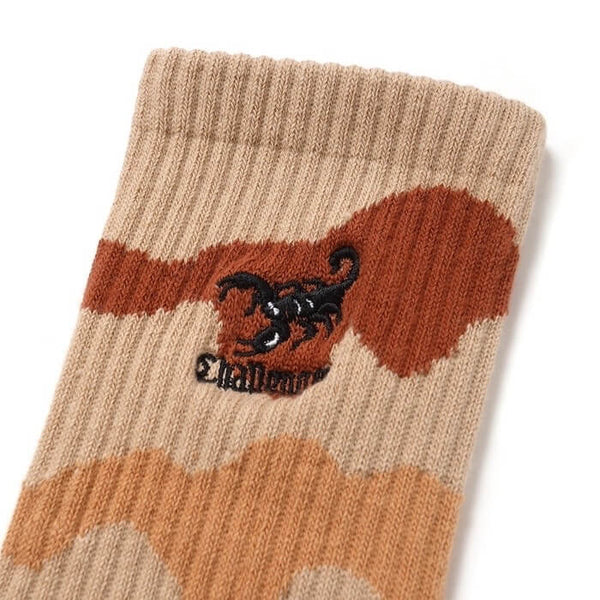 【CHALLENGER|チャレンジャー】CAMO SOCKS /カモソックス(BEIGE CAMO)