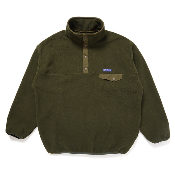 PULLOVER LOGO FLEECE/プルオーバー ロゴ フリース(OLIVE)