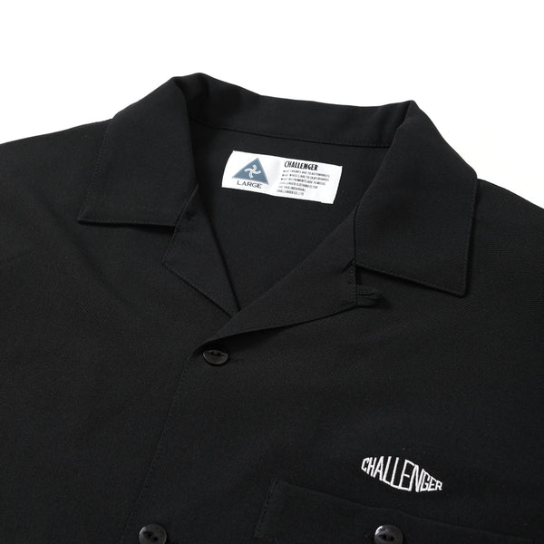 【CHALLENGER|チャレンジャー】S/S PANAMA SHIRT/S/Sパナマシャツ(BLACK)