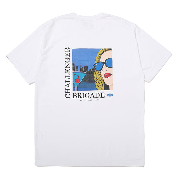 【CHALLENGER|チャレンジャー】COCKTAIL POCKET TEE/コックテイルポケットTEE(WHITE)