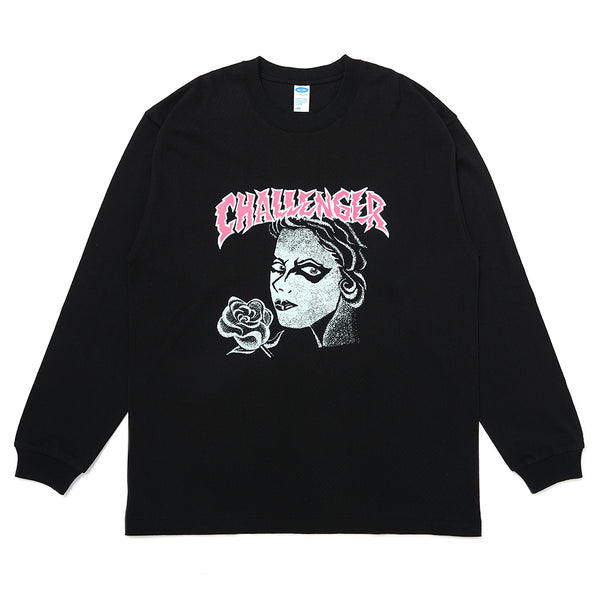 【CHALLENGER|チャレンジャー】L/S PUNK GIRL TEE/L/SパンクガールTEE(BLACK)