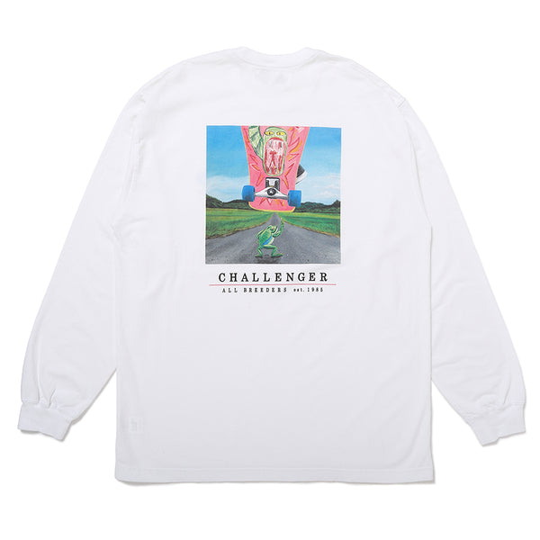 【CHALLENGER|チャレンジャー】L/S FROG TEE / L/SフロッグTEE(WHITE)