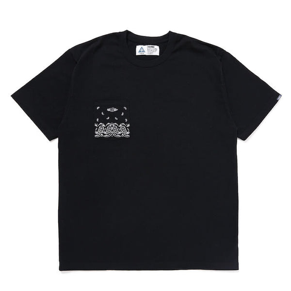 BANDANA POCKET TEE /バンダナ ポケットTEE(BLACK)