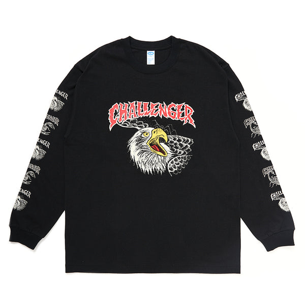 L/S EAGLE HEAD TEE / L/S イーグル ヘッド TEE(BLACK)