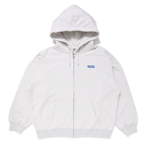 BAR LOGO ZIP HOODIE/バーロゴ ジップ フーディ(GRAY)