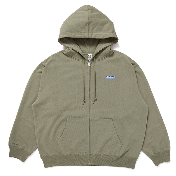 BAR LOGO ZIP HOODIE/バーロゴ ジップ フーディ(KHAKI)