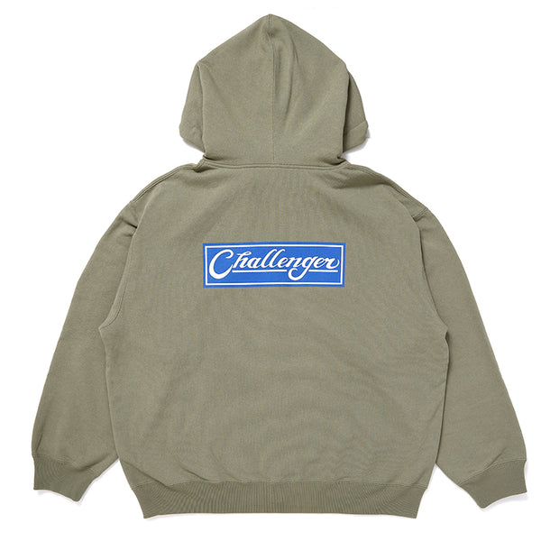 BAR LOGO ZIP HOODIE/バーロゴ ジップ フーディ(KHAKI)