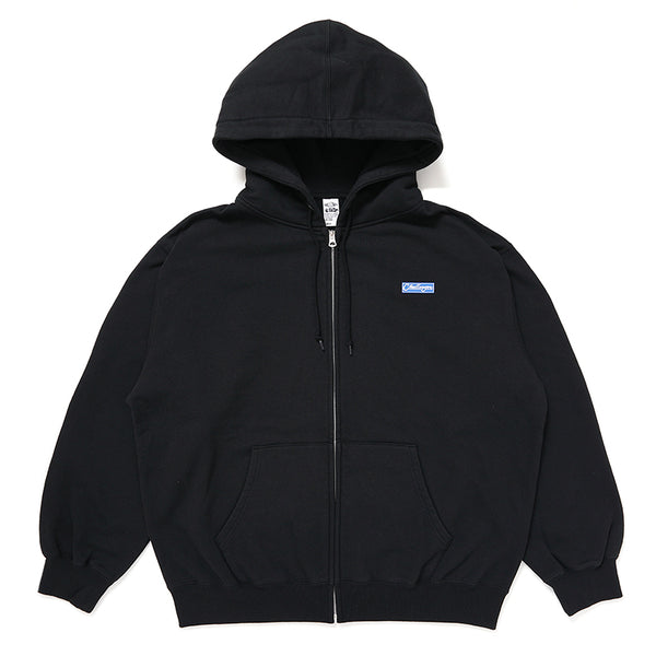 BAR LOGO ZIP HOODIE/バーロゴ ジップ フーディ(BLACK)