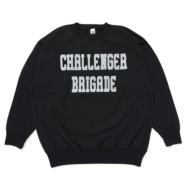 COLLEGE LOGO C/N SWEAT /カレッジ ロゴ C/N スウェット(BLACK)