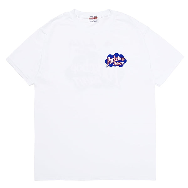 PORKCHOP PAINT TEE(WHITE）