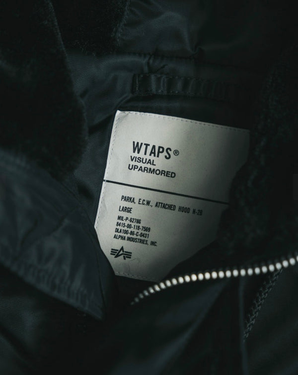 【WTAPS|ダブルタップス】N-2B CORE SPEC / JACKET / NYLON. TWILL. ALPHA INDUSTRIES /N-2Bコアスペック ジャケット ナイロン ツイル アルファインダストリーズ(BLACK)