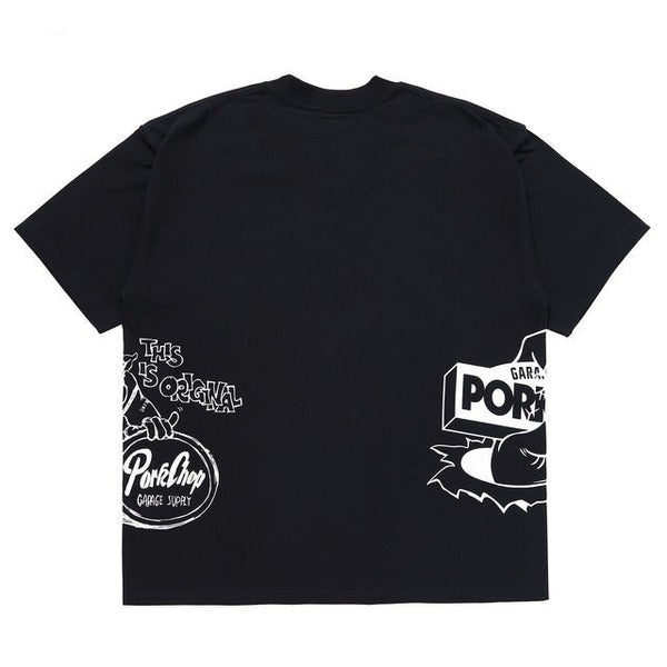 24 MULTI LOGOS TEE (BLACK) - STREAM24 MULTI LOGOS TEE (BLACK)STREAMS