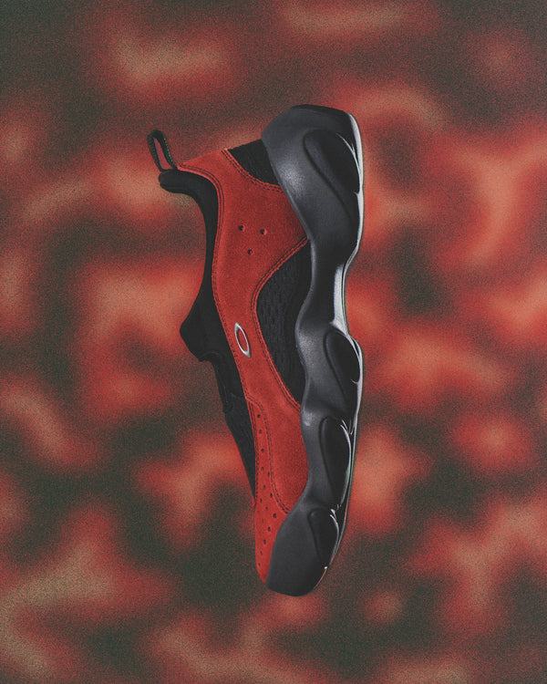 【OAKLEY FACTORY TEAM | オークリーファクトリーチーム】SUEDE FLESH SANDAL/スウェードフレッシュサンダル(LAVA/BLACK)