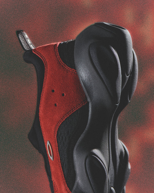 【OAKLEY FACTORY TEAM | オークリーファクトリーチーム】SUEDE FLESH SANDAL/スウェードフレッシュサンダル(LAVA/BLACK)