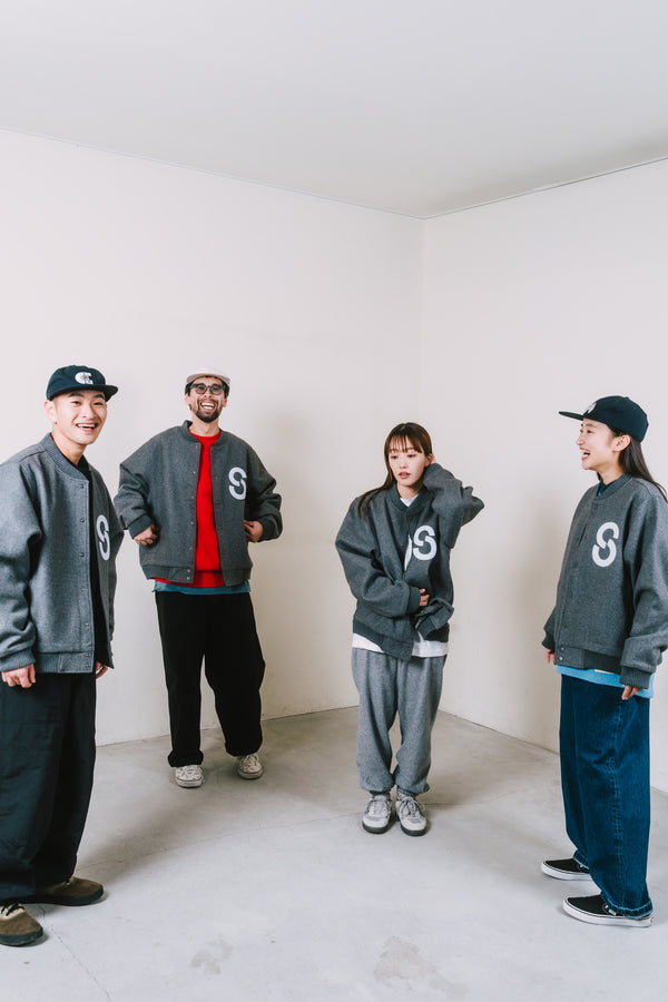 【ACY|エーシー】EXCLUSIVE ACY VARSITY JACKET/エーシー バーシティジャケット(GRAY)